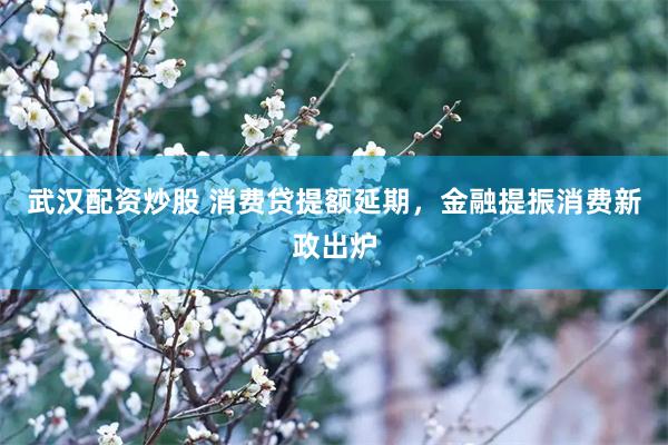 武汉配资炒股 消费贷提额延期，金融提振消费新政出炉