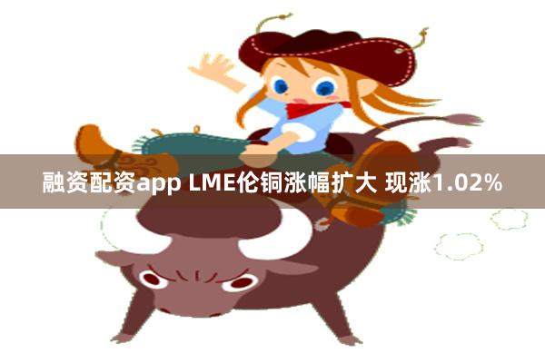 融资配资app LME伦铜涨幅扩大 现涨1.02%